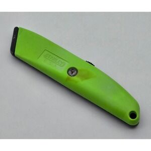 Stanley Utility Knife Retractable Box Cutter USA Neon Green Black Hand Tool